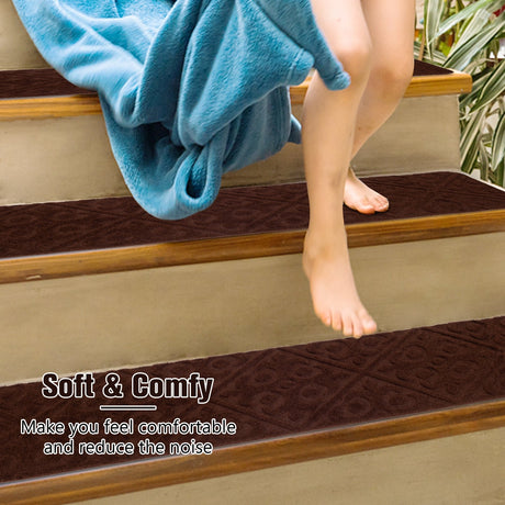 15 Alfombras Antideslizantes Interiores para Escaleras de Madera
