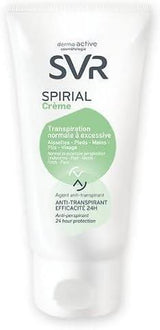 SVR Spirial Antiperspirant Cream 50ml - Fragrance-Free, Sensitive Skin Solution for Excessive Sweating
