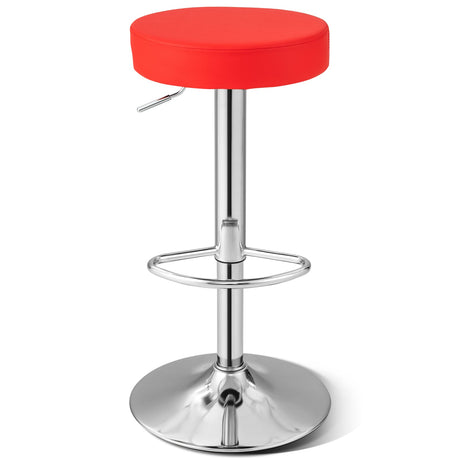 1 taburete redondo de bar, silla de pub giratoria ajustable