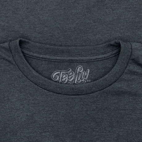Miller Lite Beer Logo Front and Back Print T-Shirt - Denim Black Heather