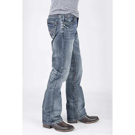 Jeans Tin Haul Guy (Lavado Medio) - Jeans Bootcut para Hombre (Liquidación)