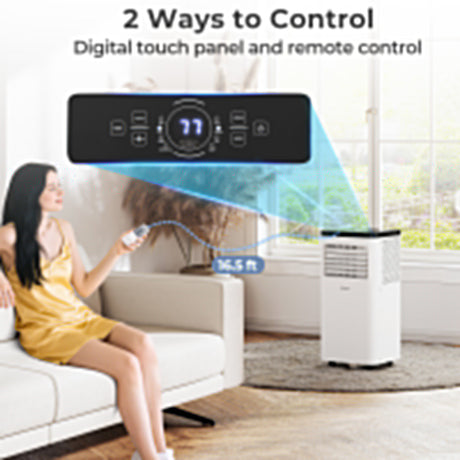 Aire acondicionado portátil de 10000 BTU, unidad de CA de suelo 3 en 1