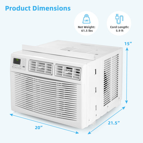 Aire Acondicionado de Ventana de 10000 BTU - Blanco