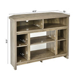 Modern Corner TV Stand with Adjustable Shelves for TVs up to 48 Inch