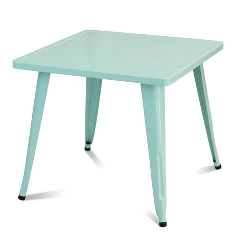 Mesa de actividades de acero cuadrada para niños de 27 pulgadas - Azul