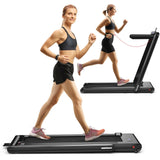 2-in-1 Folding Treadmill with Dual LED Display
