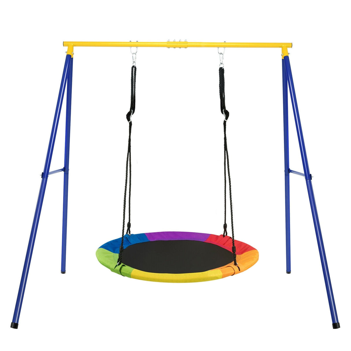 Soporte de columpio de acero tipo A, extra grande y resistente
