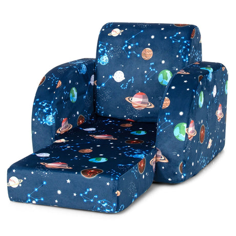 Sofá cama convertible 3 en 1 para niños, silla abatible, tumbona para niños pequeños