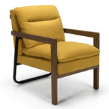 Sillón individual con respaldo y asiento acolchados extragruesos