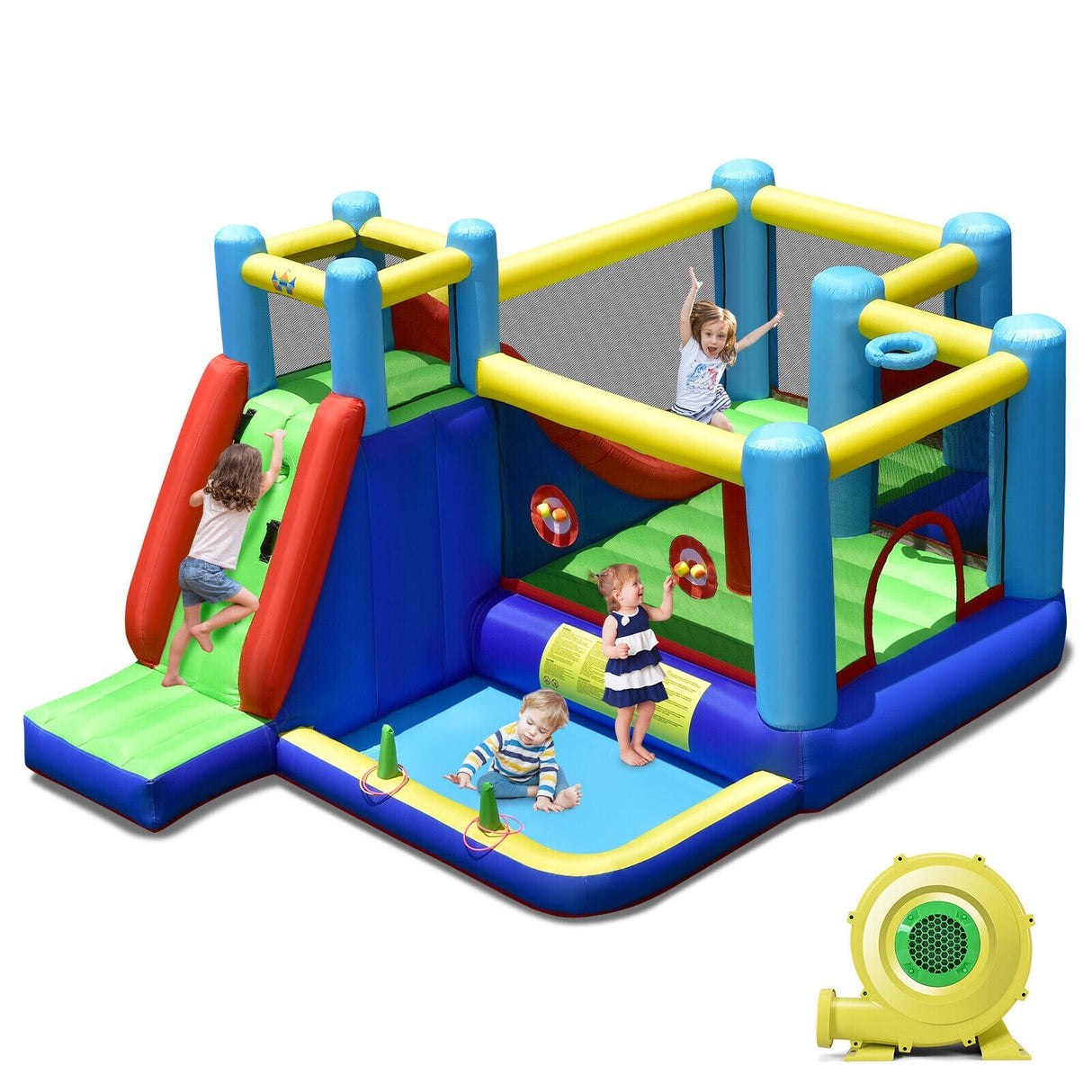 Castillo hinchable con soplador de 735W