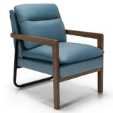 Sillón individual con respaldo y asiento acolchados extragruesos