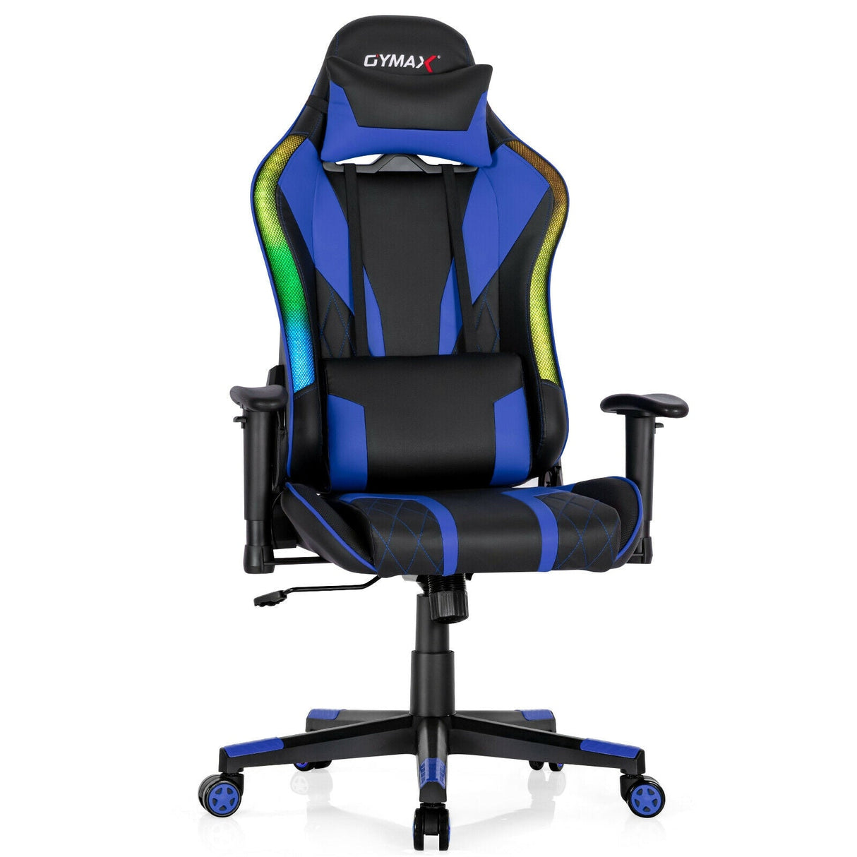 Silla Gamer Ajustable Giratoria para Computadora con Luces LED Dinámicas