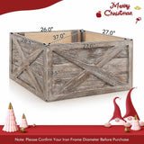 Caja de madera para el tronco del árbol de 28.5 pulgadas para uso en interiores y exteriores