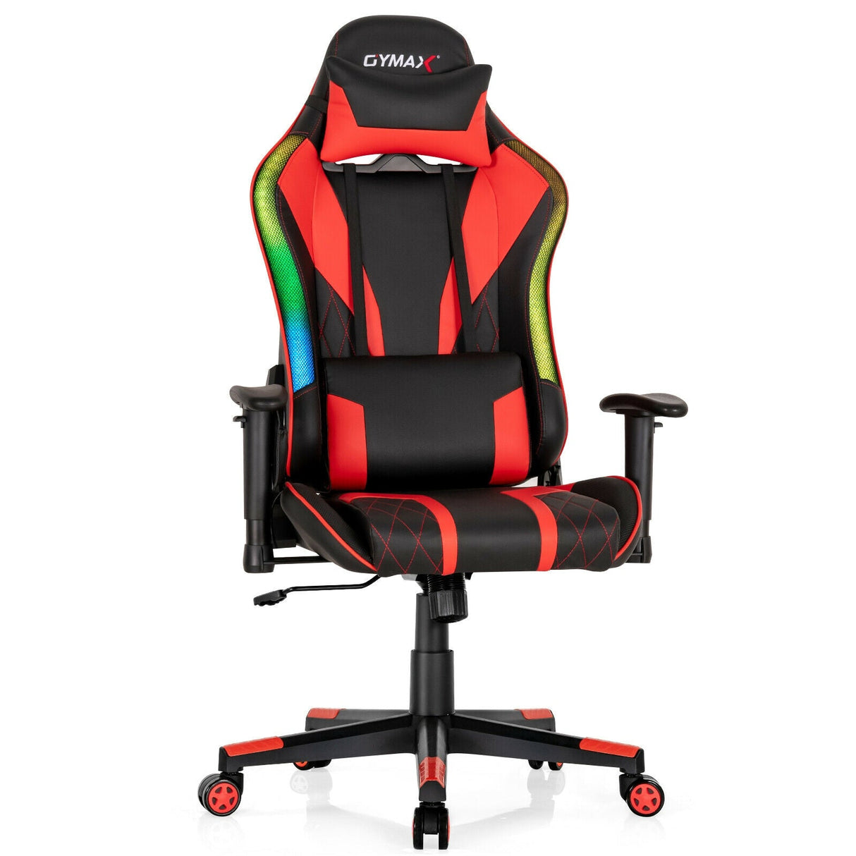 Silla Gamer Ajustable Giratoria para Computadora con Luces LED Dinámicas