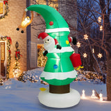 Árbol de Navidad inflable de 8 pies con Papá Noel