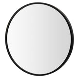 16-inch Round Wall Mirror with Aluminum Alloy Frame