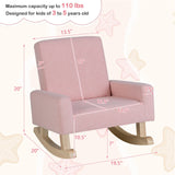 Mecedora infantil con patas de madera maciza
