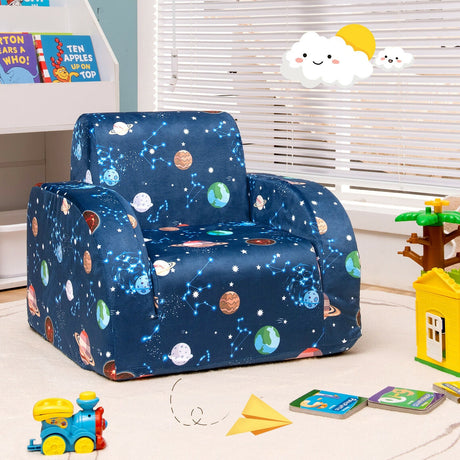 Sofá cama convertible 3 en 1 para niños, silla abatible, tumbona para niños pequeños