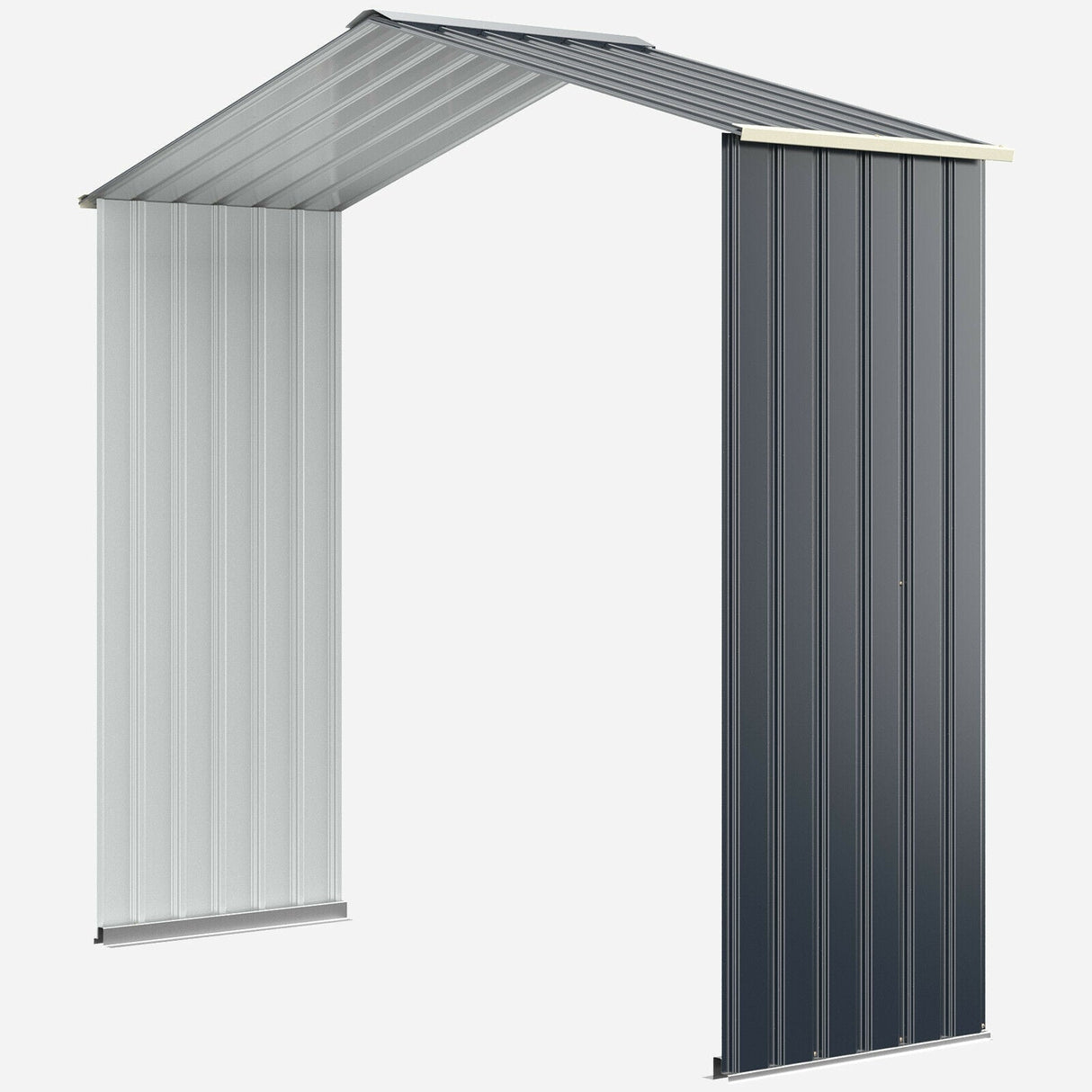 Kit de extensión para cobertizo de almacenamiento exterior para cobertizos de 2,13 metros de ancho