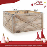 Caja de madera para el tronco del árbol de 28.5 pulgadas para uso en interiores y exteriores