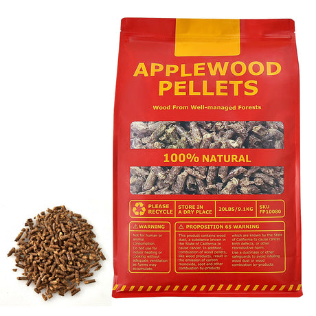 20 Libras de Pellets de Manzano 100% Naturales para Parrillas de Pellets