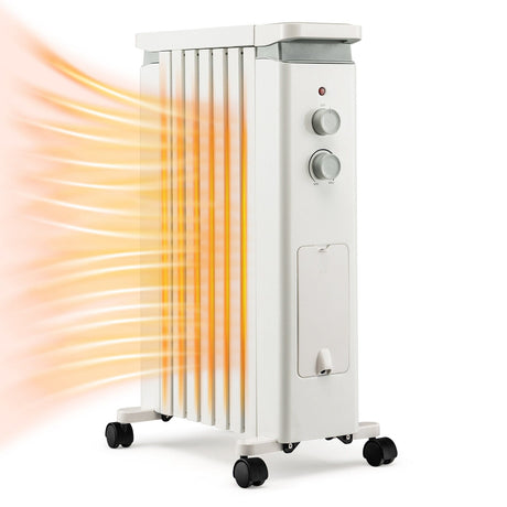 Radiador de aceite portátil de 1500W con 3 ajustes de calor
