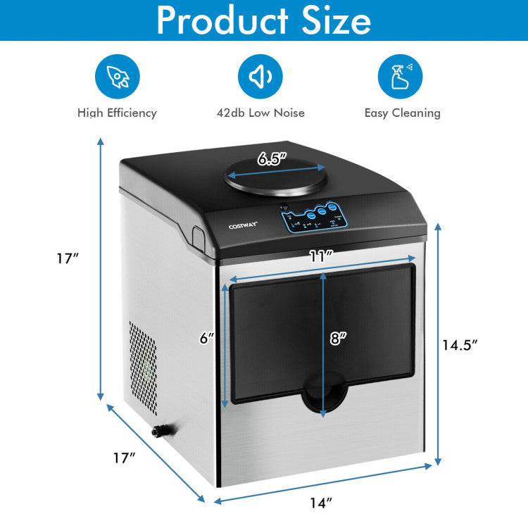 Dispensador de agua y máquina de hielo 2 en 1