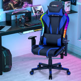 Silla Gamer Ajustable Giratoria para Computadora con Luces LED Dinámicas