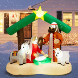 6.7 pies inflable navideño con luces LED
