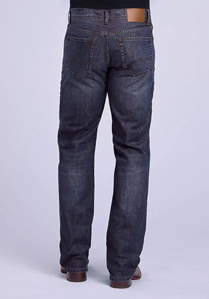 Tin Haul 420 Regular Joe Costuras Doradas (Lavado Oscuro) - Jeans de Hombre Corte Bota