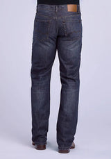 Tin Haul 420 Regular Joe Costuras Doradas (Lavado Oscuro) - Jeans de Hombre Corte Bota