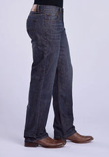 Tin Haul 420 Regular Joe Costuras Doradas (Lavado Oscuro) - Jeans de Hombre Corte Bota