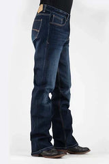 Tin Haul 421 Regular Joe Stretch (lavado oscuro) - Vaqueros de hombre de corte bota