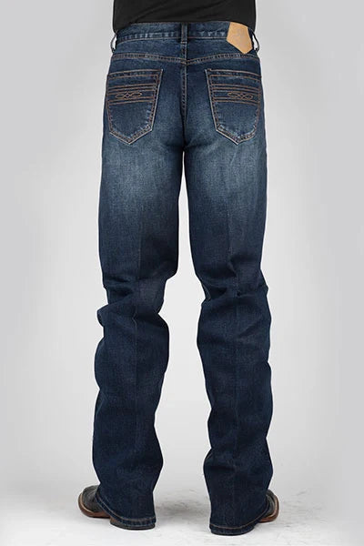 Tin Haul 421 Regular Joe Stretch Deco Pockets (Dark Wash) - Jeans vaqueros de hombre de corte bota