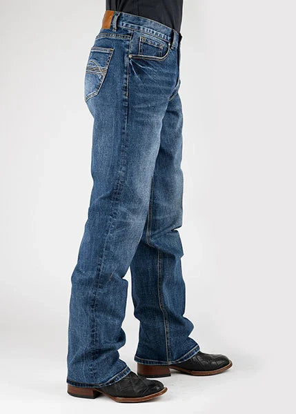 Tin Haul 421 Regular Joe Stretch Deco Pockets (Lavado Medio) - Jeans Vaqueros Acampanados de Hombre