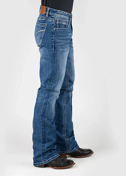 Tin Haul 1661 Jagger Stretch Fit (lavado medio) - Jeans de hombre corte bota