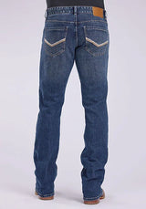 Jeans Tin Haul 1661 Jagger elásticos de corte de bota con bolsillo en V, para hombre (lavado medio)