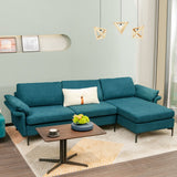 Sofá seccional modular extra grande en forma de L con chaise reversible para 4-5 personas