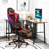 Silla Gamer Ajustable Giratoria para Computadora con Luces LED Dinámicas