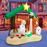 6.7 pies inflable navideño con luces LED