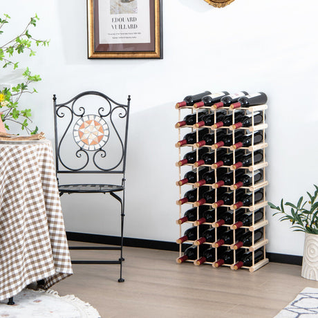 Estante de madera para 36 botellas para bodega