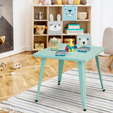 Mesa de actividades de acero cuadrada para niños de 27 pulgadas - Azul