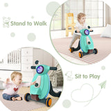 Andador de aprendizaje 2 en 1 con luces y sonidos para bebés