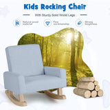Mecedora infantil con patas de madera maciza