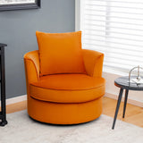 Sillón giratorio moderno 360° sin necesidad de montaje - Naranja