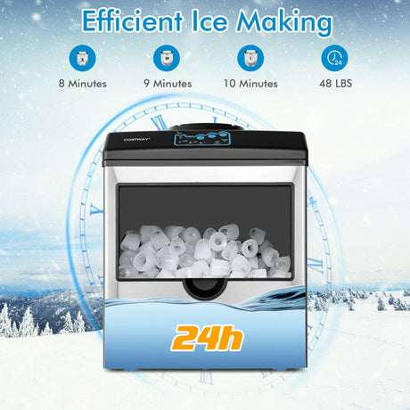 Dispensador de agua y máquina de hielo 2 en 1