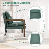 Sillón individual con respaldo y asiento acolchados extragruesos
