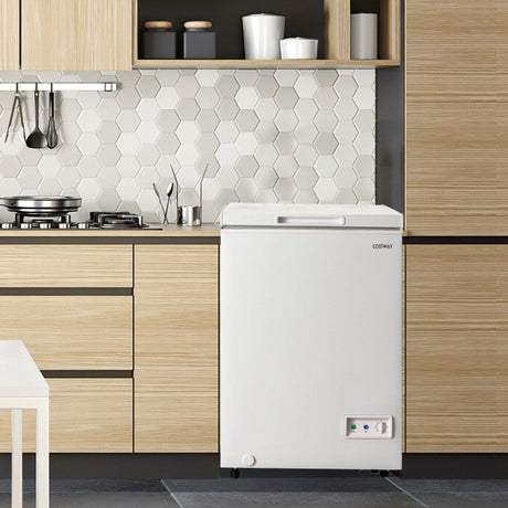 Congelador horizontal compacto de 3.5 pies cúbicos con cesta de almacenamiento extraíble