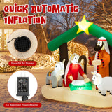 6.7 pies inflable navideño con luces LED