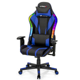 Silla Gamer Ajustable Giratoria para Computadora con Luces LED Dinámicas